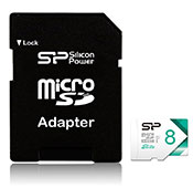 Silicon Power Elite Class 10 8GB MicroSDHC Memory Card