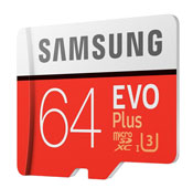 Samsung Evo Plus UHS I U3 Class 10 100MBps 64GB microSDXC With Adapter