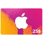 Apple iTunes 25 Dollars Gift Card