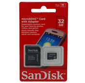 SanDisk 32GB C10 MicroSDHC Memory Card